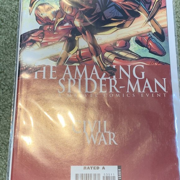 7 Amazing Spiderman 532, 533, 534, 535, 536, 537, 538 Civil War Marvel Comics NM - Picture 7 of 7